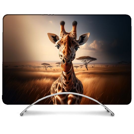 Coque Renforcée Pour MacBook Neo Animal Girafe Savane