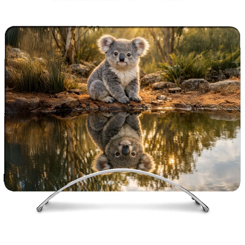 Coque Renforcée Pour MacBook Neo Animal Koala Reflet