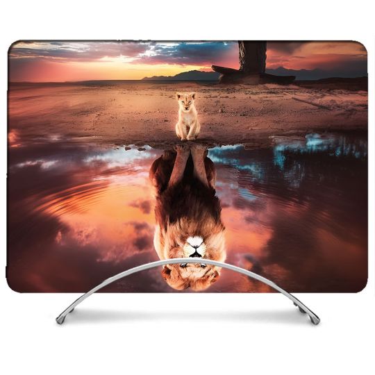 Coque Renforcée Pour MacBook Neo Animal Lion Reflet