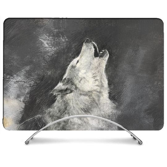 Coque Renforcée Pour MacBook Neo Animal Loup Hurlement