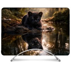 Coque Renforcée Pour MacBook Neo Animal Panthère Reflet