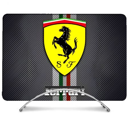 Coque Renforcée Pour MacBook Neo Ferrari Carbone