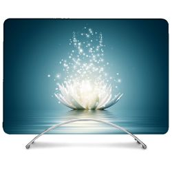 Coque Renforcée Pour MacBook Neo Fleur Lotus Blanc