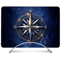 Coque Renforcée Pour MacBook Neo Voyage Rose des Vents Marine