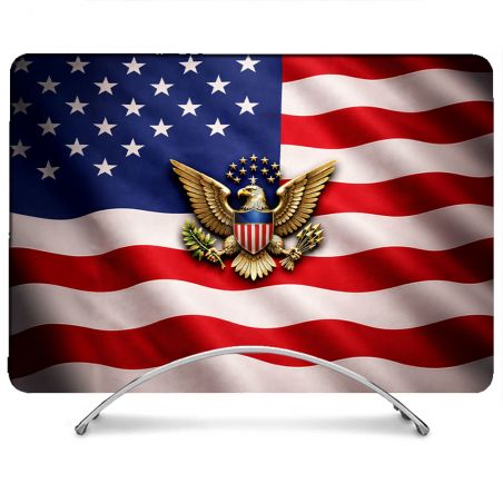 Coque Renforcée Pour MacBook Neo Voyage Drapeau USA Etats Unis