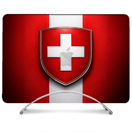 Coque Renforcée Pour MacBook Neo Voyage Drapeau Suisse
