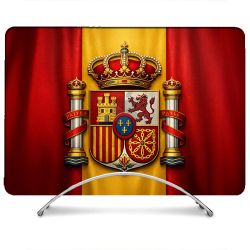 Coque Renforcée Pour MacBook Neo Voyage Drapeau Espagne