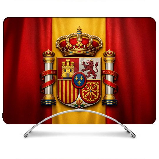 Coque Renforcée Pour MacBook Neo Voyage Drapeau Espagne