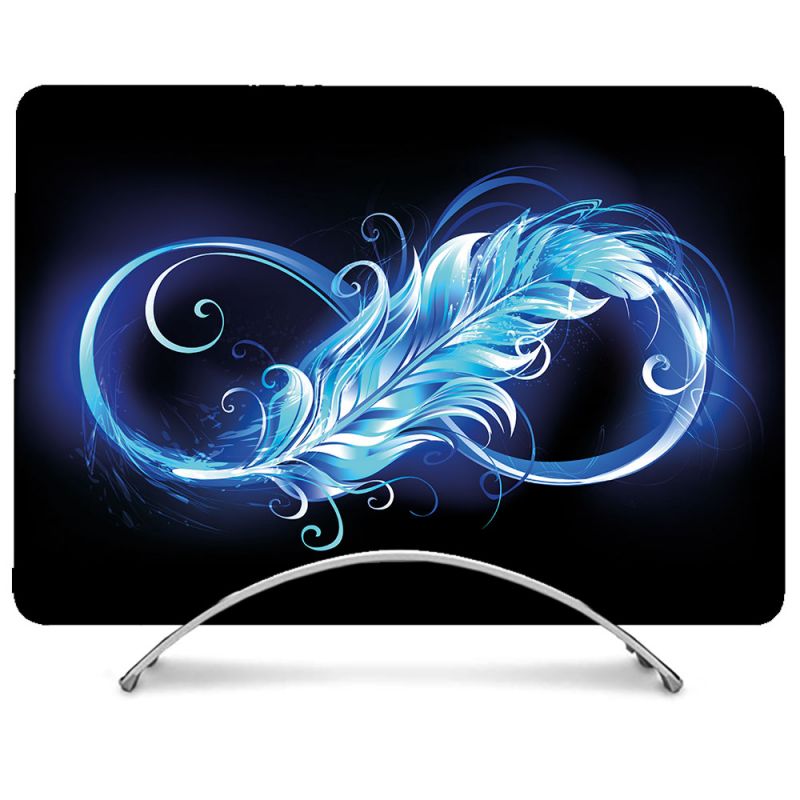 Coque Renforcée Pour MacBook Neo Texture Plume Infini Bleu