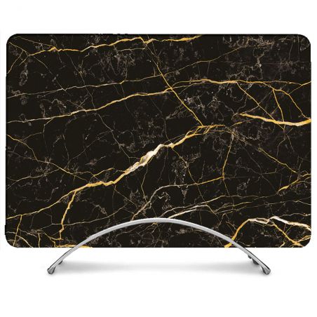 Coque Renforcée Pour MacBook Neo Texture Marbre Noir
