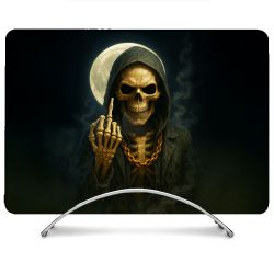 Coque Renforcée Pour MacBook Neo Tete de Mort Doigt 2026