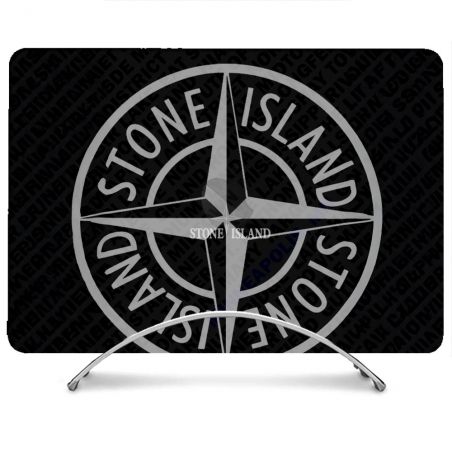 Coque Renforcée Pour MacBook Neo Stone Island Gris