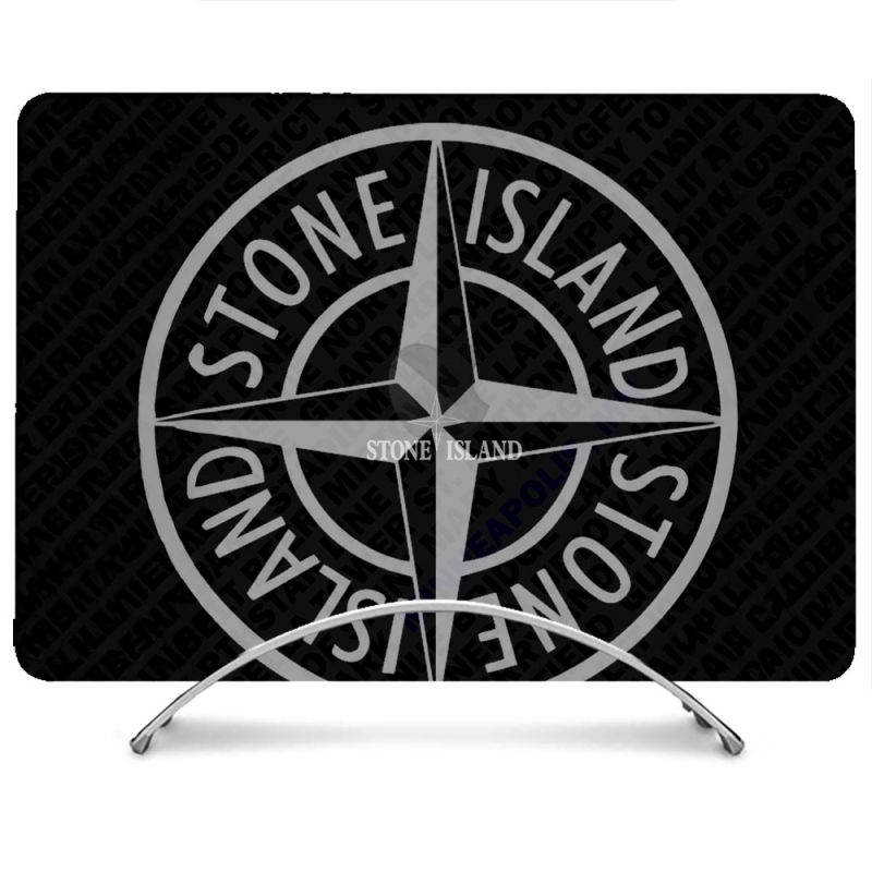 Coque Renforcée Pour MacBook Neo Stone Island Gris
