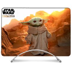 Coque Renforcée Pour MacBook Neo Star Wars - Yoda bebe soleil