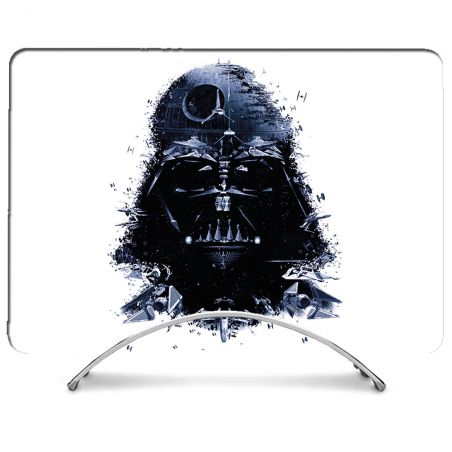 Coque Renforcée Pour MacBook Neo Star Wars - Dark Vador Blanc