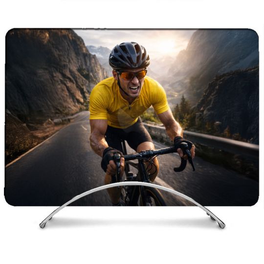 Coque Renforcée Pour MacBook Neo Sport Cyclisme Maillot Jaune