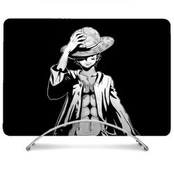 Coque Renforcée Pour MacBook Neo Manga One Piece Luffy Noir
