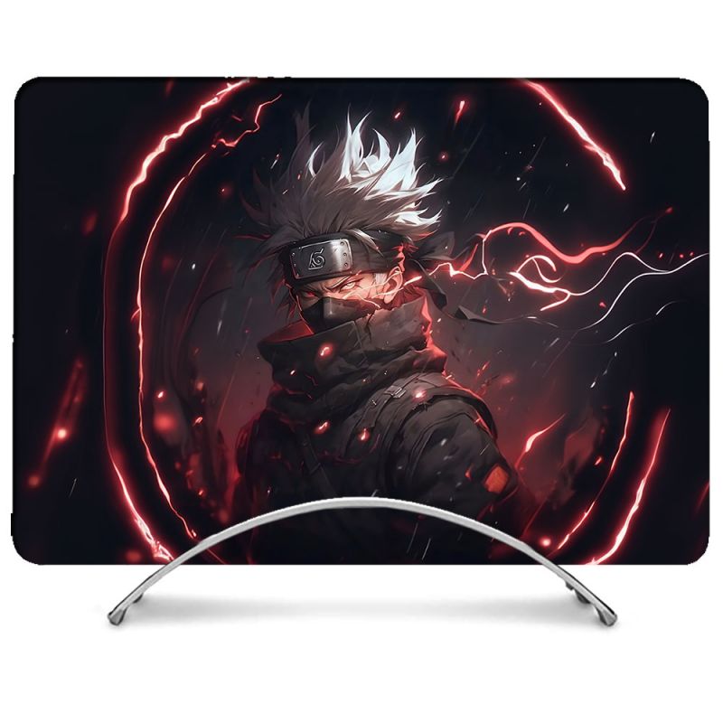 Coque Renforcée Pour MacBook Neo Manga Naruto Kakashi Dark