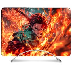 Coque Renforcée Pour MacBook Neo Manga Demon Slayer Tanjiro Feu