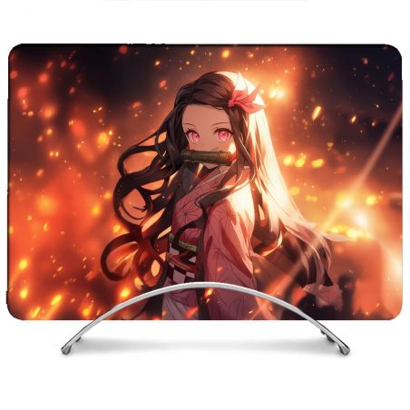 Coque Renforcée Pour MacBook Neo Manga Demon Slayer Nezuko Rose