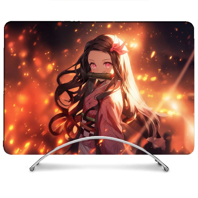 Coque Renforcée Pour MacBook Neo Manga Demon Slayer Nezuko Rose