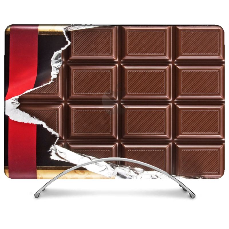 Coque Renforcée Pour MacBook Neo Texture Trompe Oeil Chocolat