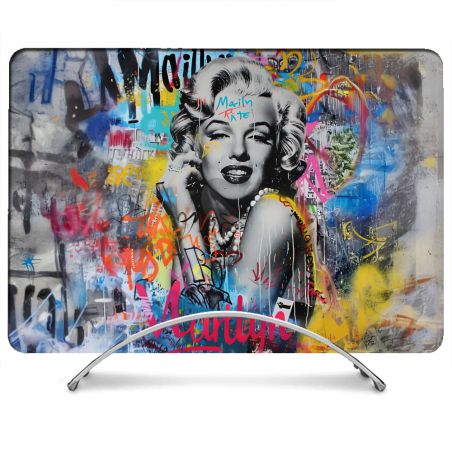 Coque Renforcée Pour MacBook Neo Street Art Maryline Monroe