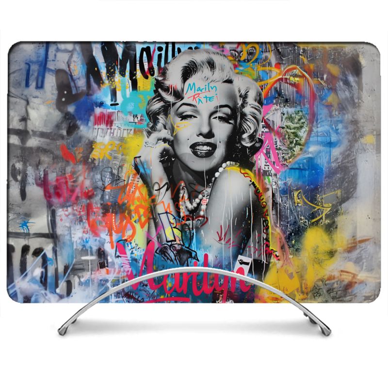 Coque Renforcée Pour MacBook Neo Street Art Maryline Monroe