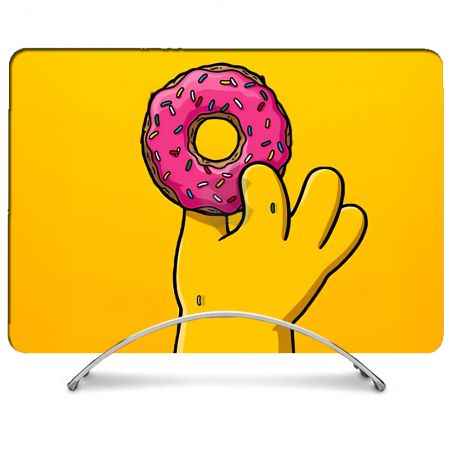 Coque Renforcée Pour MacBook Neo Simpson Donuts