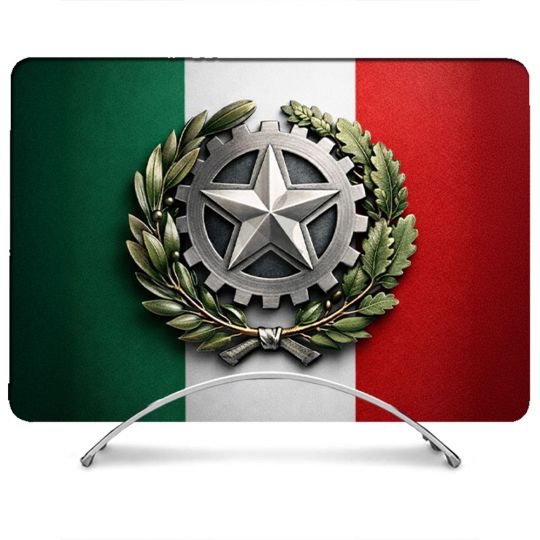 Coque Renforcée Pour MacBook Neo Voyage Drapeau Italie