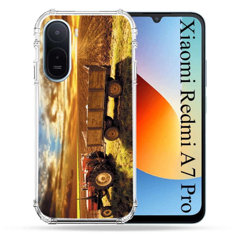 Coque Renforcée Pour Xiaomi Redmi A7 Pro Agriculture Tracteur Color