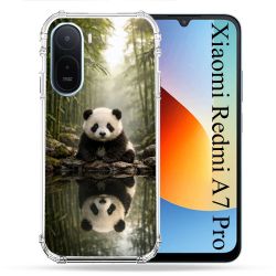 Coque Renforcée Pour Xiaomi Redmi A7 Pro Animal Panda Reflet