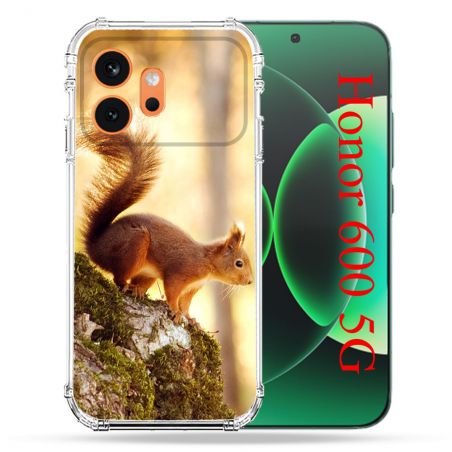 Coque Renforcée Pour Honor 600 5G Animal Ecureuil Bois