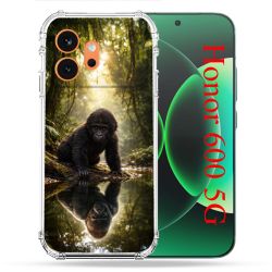 Coque Renforcée Pour Honor 600 5G Animal Gorille Reflet