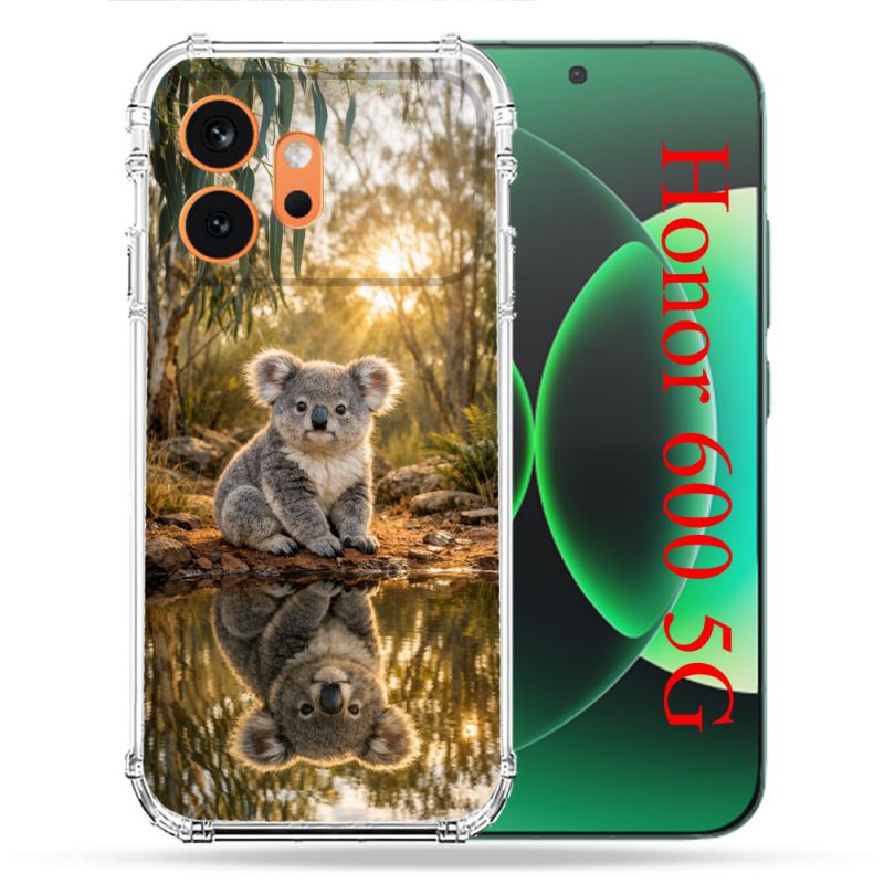 Coque Renforcée Pour Honor 600 5G Animal Koala Reflet