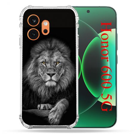 Coque Renforcée Pour Honor 600 5G Animal Lion Majestueux