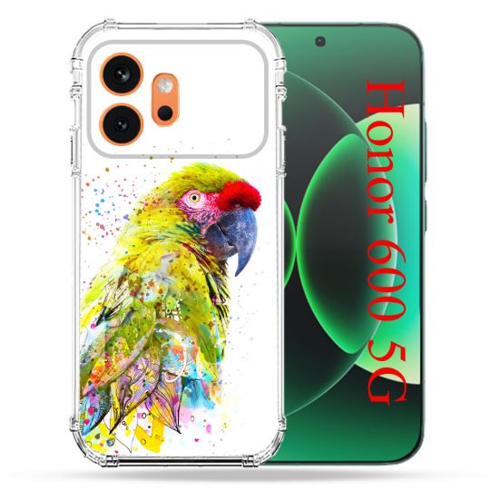 Coque Renforcée Pour Honor 600 5G Animal Perroquet Jaune