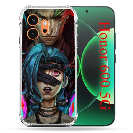Coque Renforcée Pour Honor 600 5G Arcane Jinx Bleu