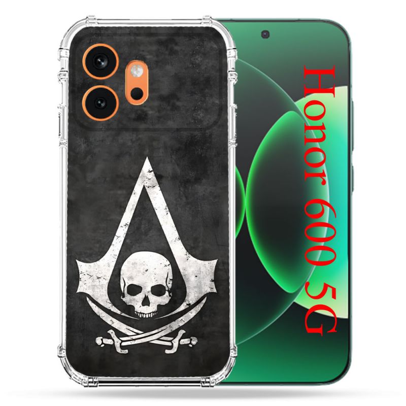 Coque Renforcée Pour Honor 600 5G Assassin Creed Tete Mort