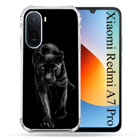 Coque Renforcée Pour Xiaomi Redmi A7 Pro Animal Panthère Noire