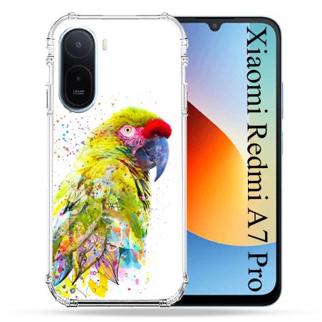 Coque Renforcée Pour Xiaomi Redmi A7 Pro Animal Perroquet Jaune