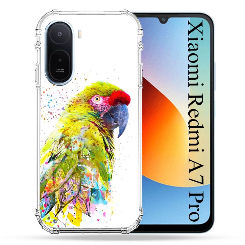 Coque Renforcée Pour Xiaomi Redmi A7 Pro Animal Perroquet Jaune