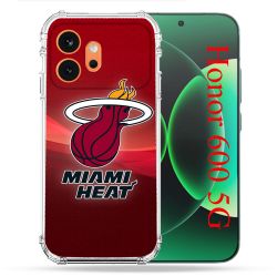 Coque Renforcée Pour Honor 600 5G Basket Miami Heat
