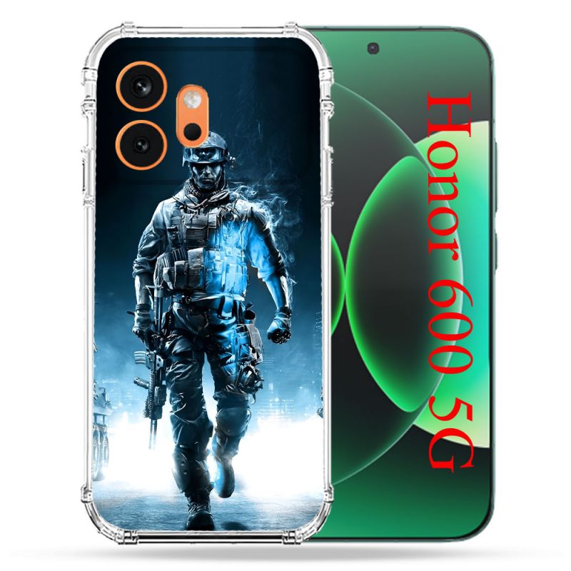 Coque Renforcée Pour Honor 600 5G Call Of Duty Guerrier