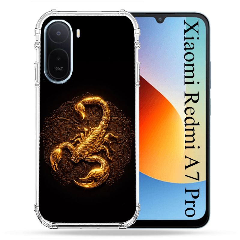Coque Renforcée Pour Xiaomi Redmi A7 Pro Animal Scorpion Fresque 2026