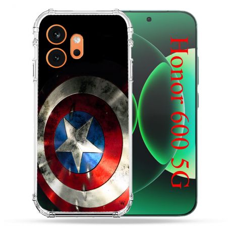 Coque Renforcée Pour Honor 600 5G Captain America Bouclier