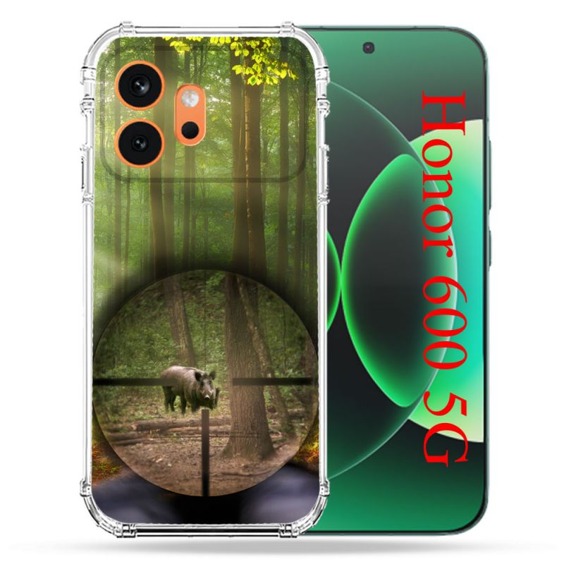 Coque Renforcée Pour Honor 600 5G Chasse Sanglier Viseur