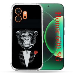 Coque Renforcée Pour Honor 600 5G Decale Singe Mafia