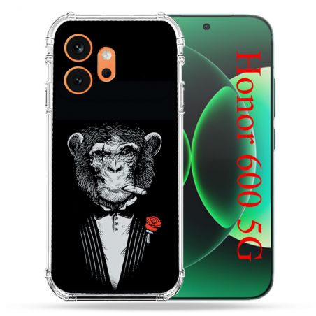 Coque Renforcée Pour Honor 600 5G Decale Singe Mafia