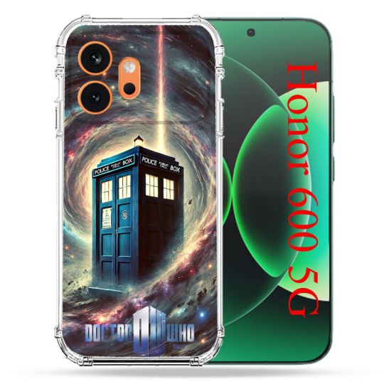 Coque Renforcée Pour Honor 600 5G Dr Who Tardis Univers
